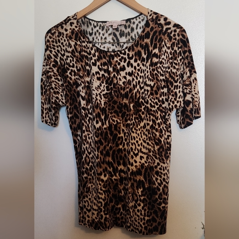 Philosophy Leopard Print Blouse